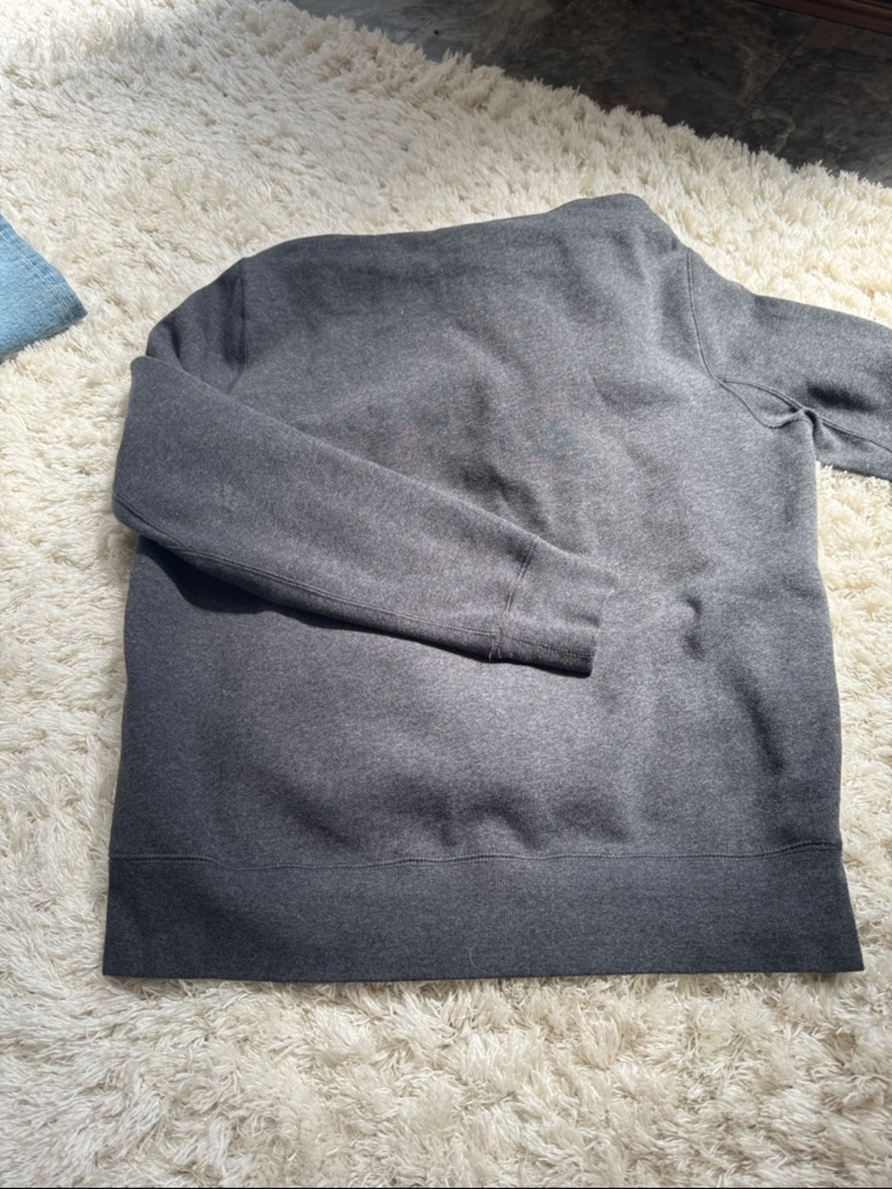 Men's Burberry Charcoal Gray Hooded Sweatshirt - Picture 4 of 8